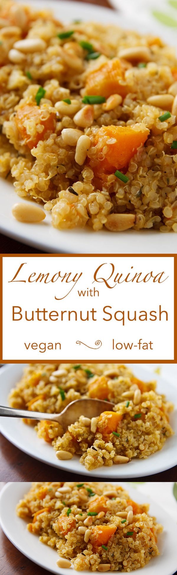 Lemony Quinoa with Butternut Squash