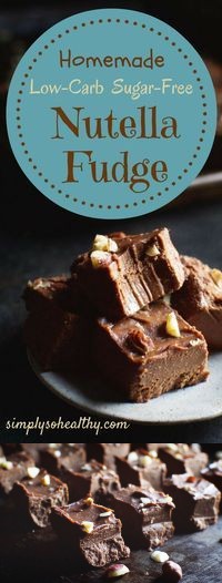 Low-Carb Homemade Nutella Fudge