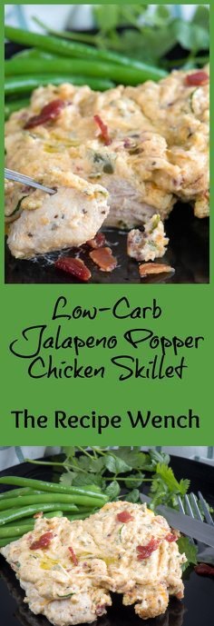 Low Carb Jalapeno Popper Chicken Skillet