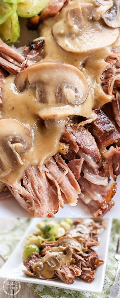 Low Carb (Pressure Cooker Pork Roast with Cauliflower Gravy