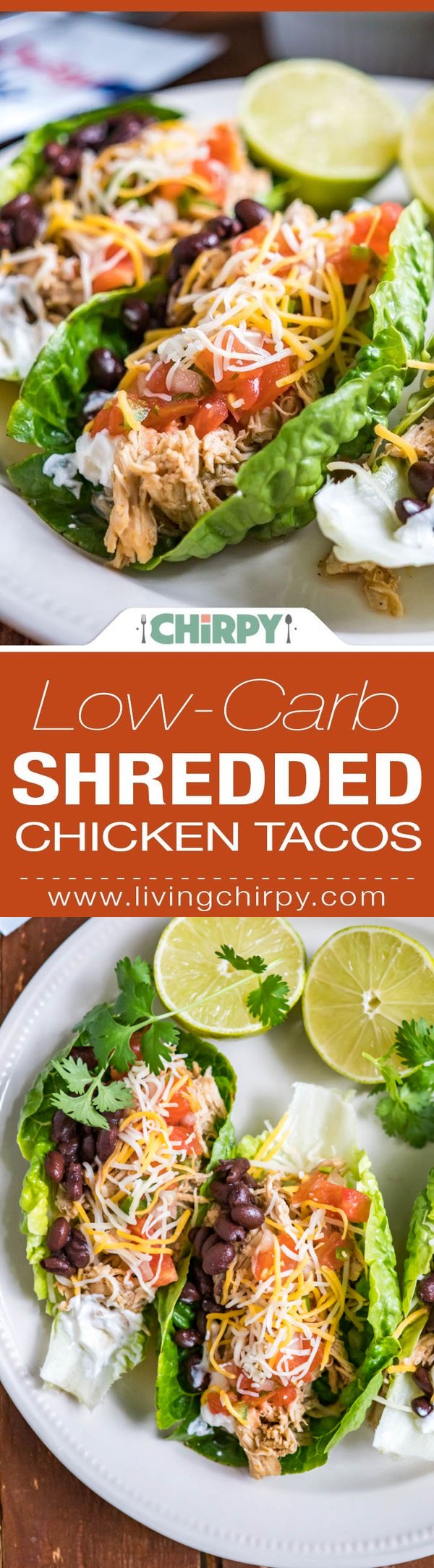 Low-Carb Shredded Chicken Tacos