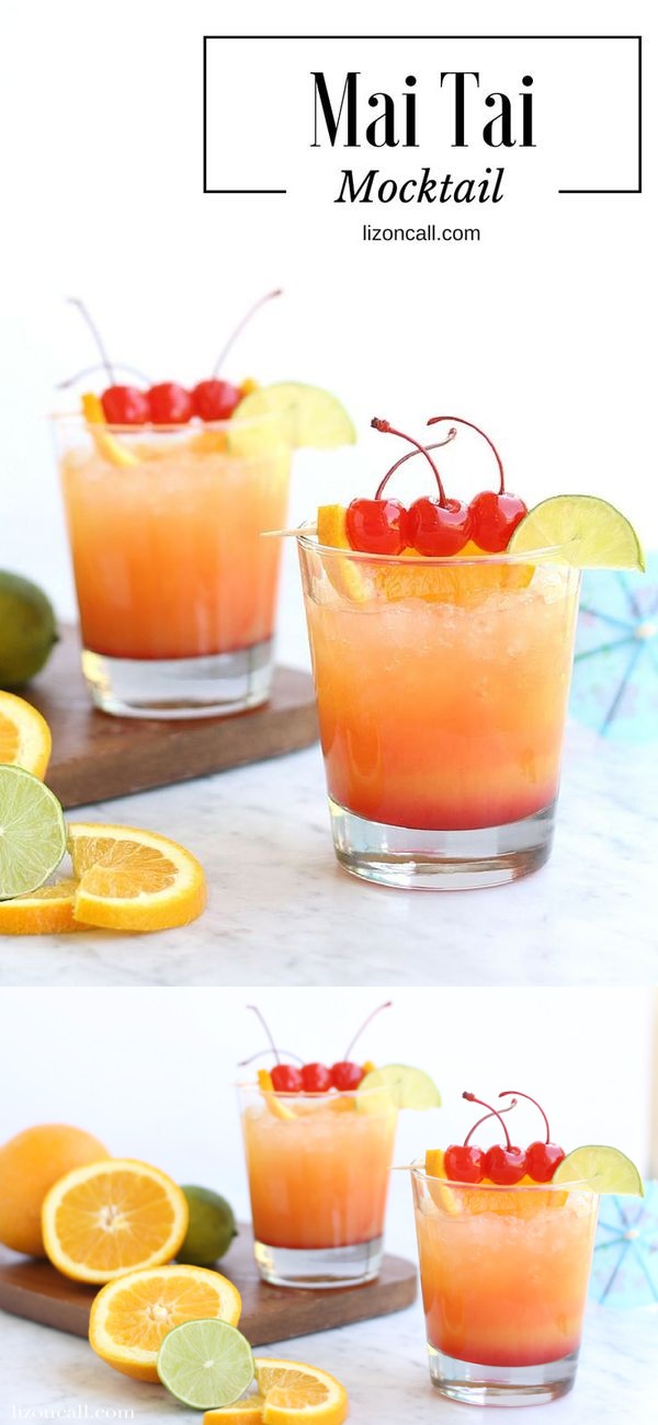 Mai Tai Mocktail Party Punch