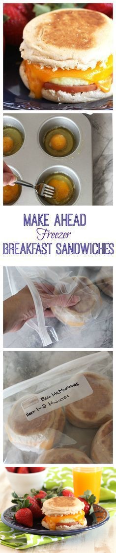 Make Ahead Freezer Breakfast Sandwiches