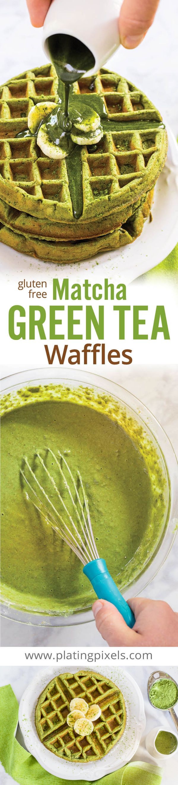 Matcha Green Tea Waffles