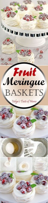 Meringue Fruit Baskets