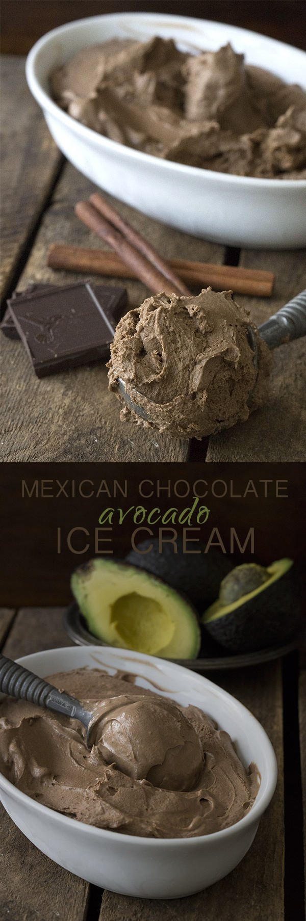 Mexican Chocolate Avocado Ice Cream