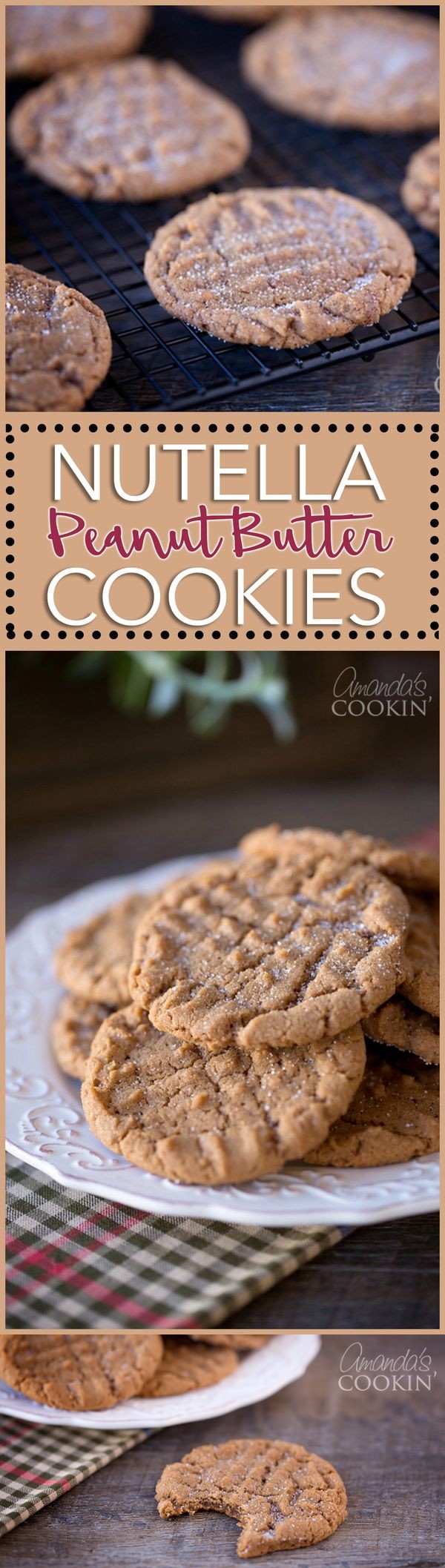 Nutella Peanut Butter Cookies