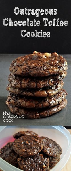 Outrageous Chocolate Toffee Cookies