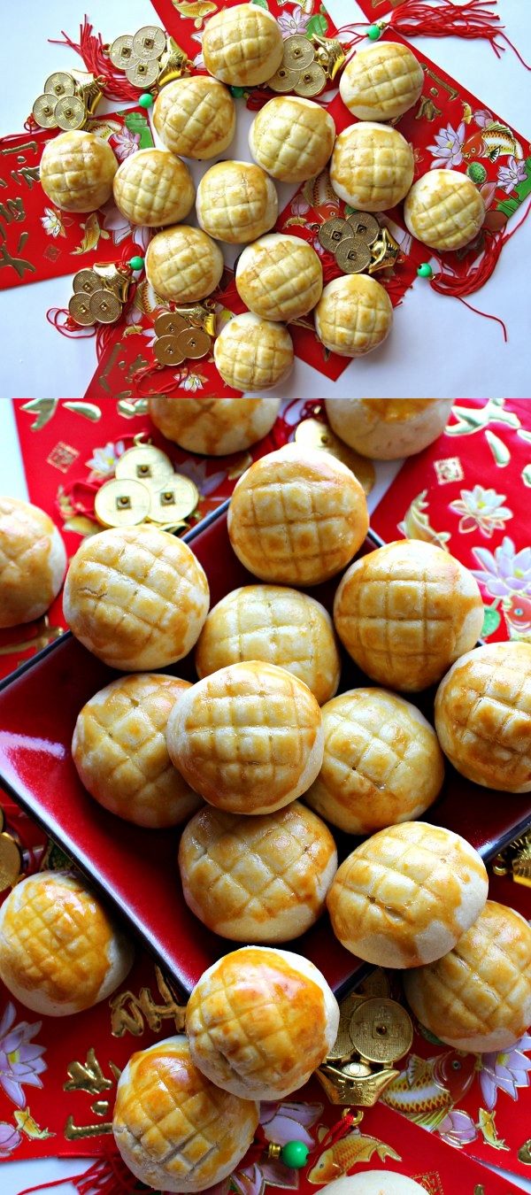 Pineapple Cookies (凤梨酥 for Chinese New Year