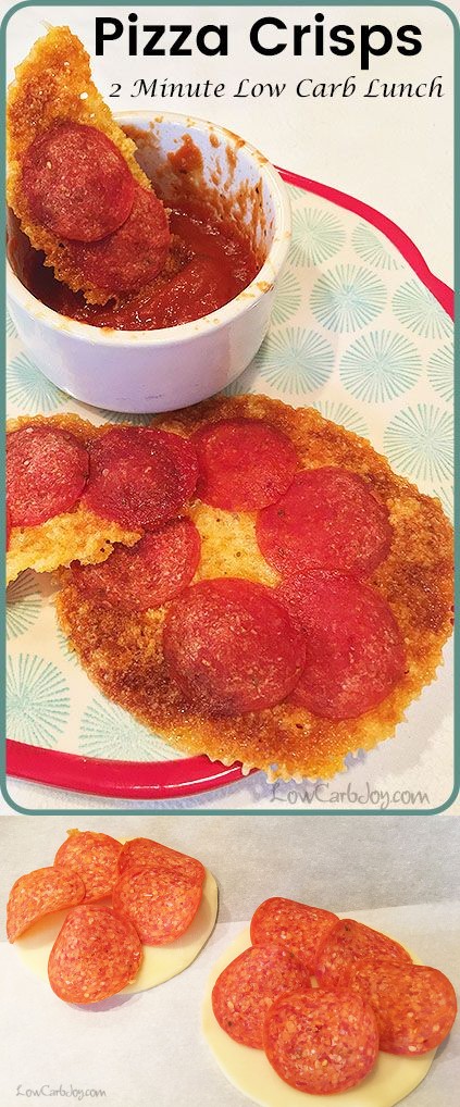 Pizza Crisps ~ 2 Minute Low Carb Lunch