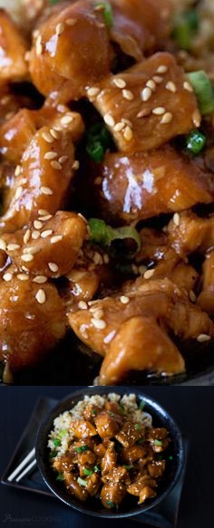 Pressure Cooker Honey Sesame Chicken