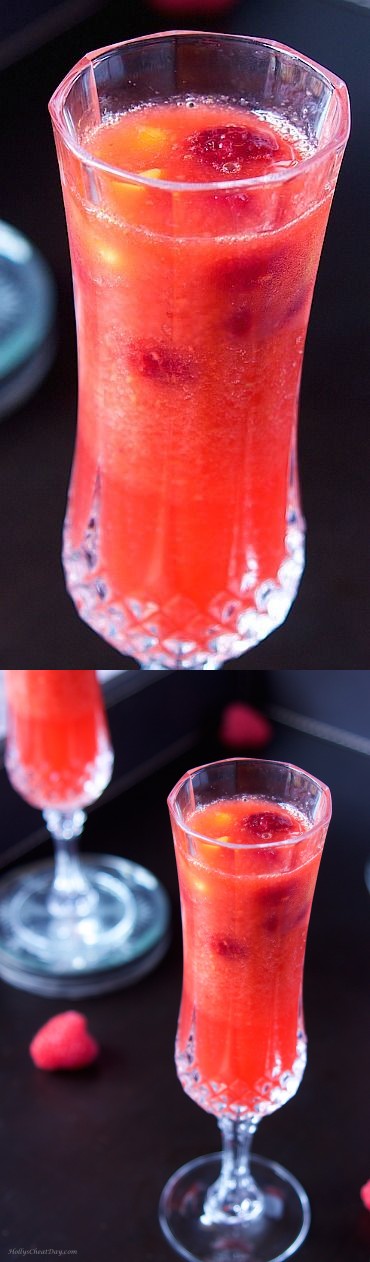 Raspberry Mango Bellini