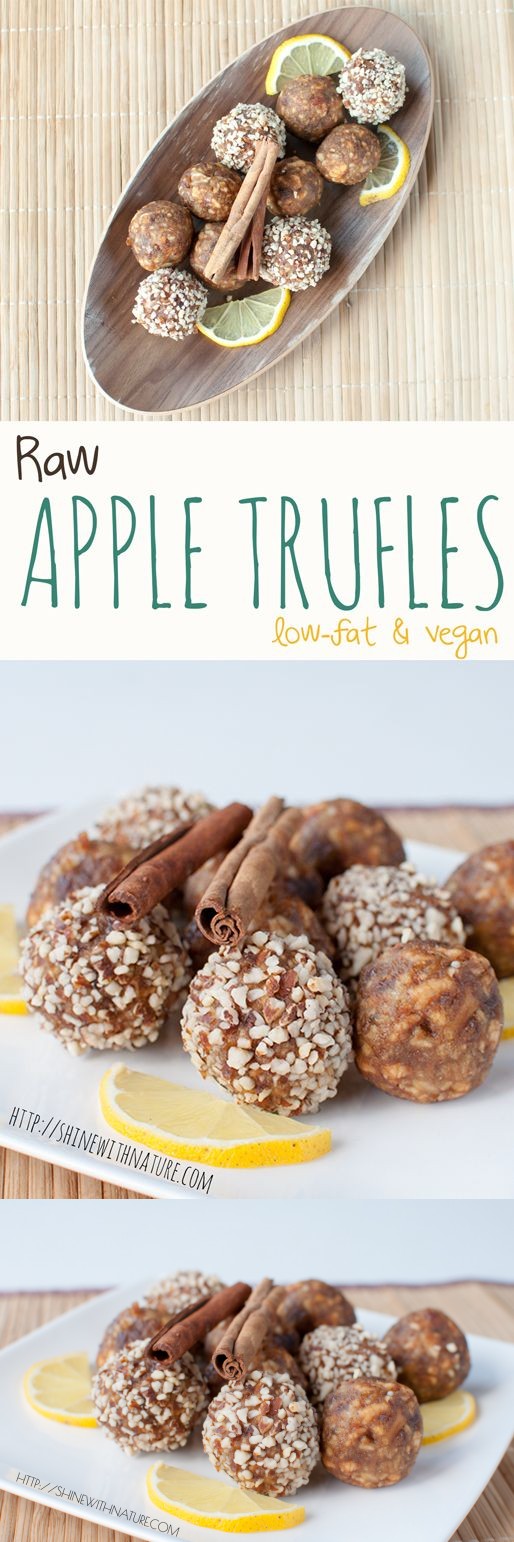 Raw Apple Truffles (delicious, low-fat & vegan