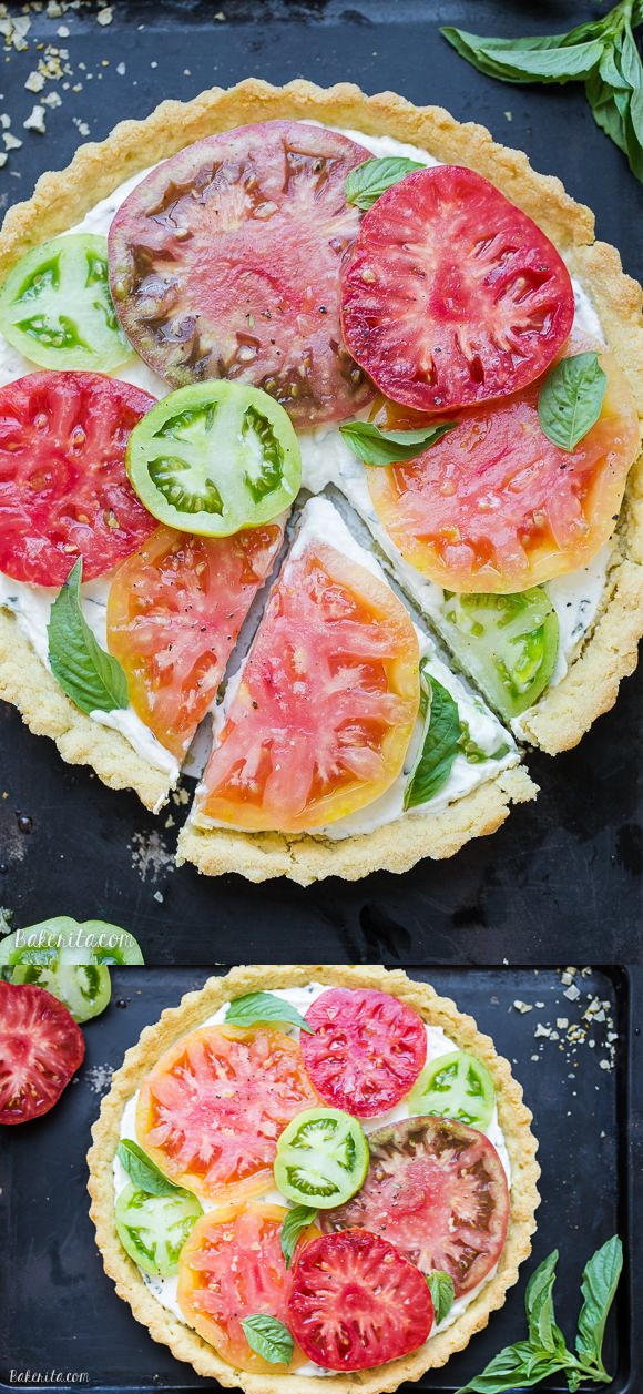 Ricotta Heirloom Tomato Tart (Gluten Free