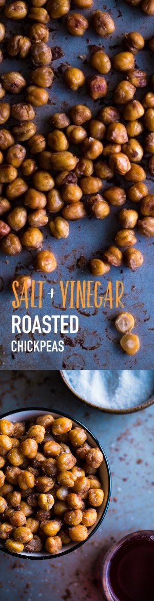 Salt and Vinegar Roasted Chickpeas