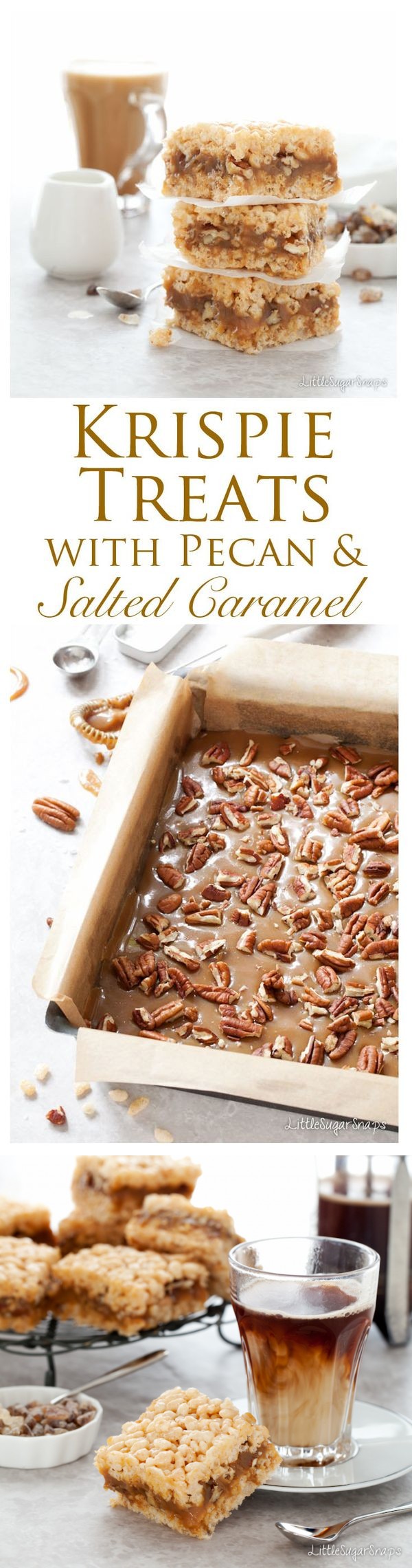 Salted Caramel Pecan Krispie Treats