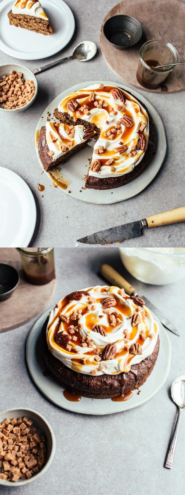 Salted Caramel Pumpkin Spice Cake