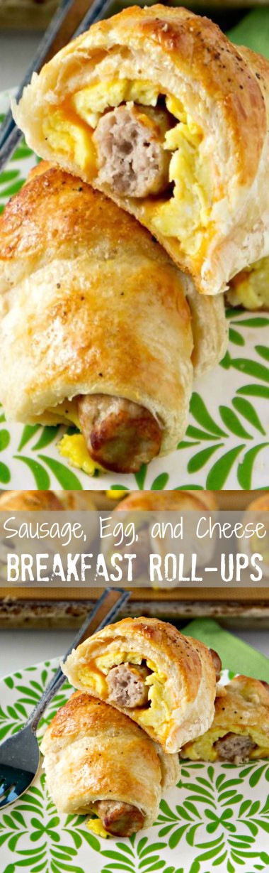 Sausage, Egg and Cheese Breakfast Roll-Ups