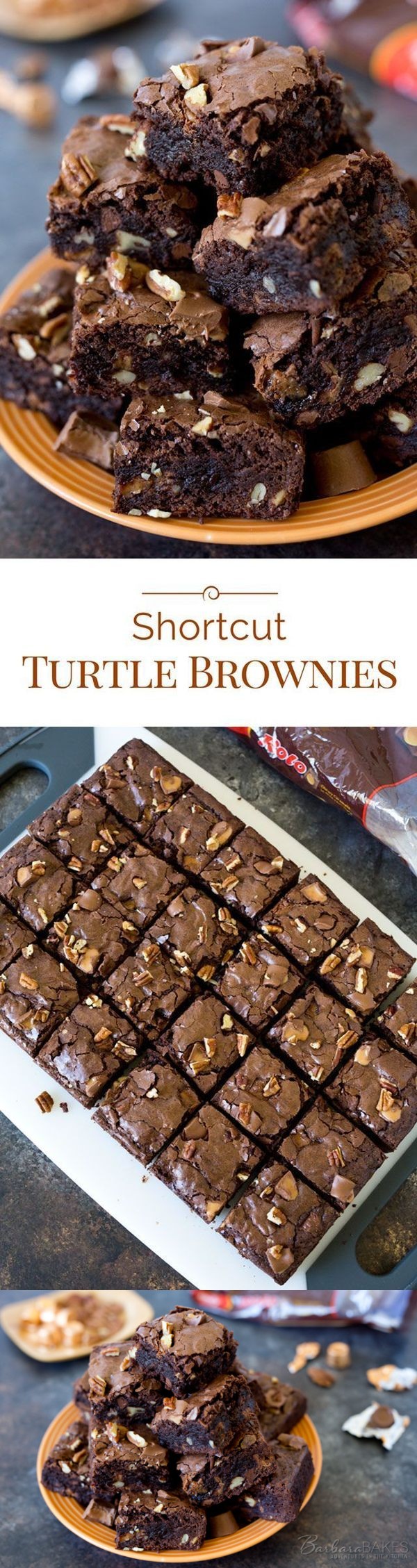 Shortcut Turtle Brownies