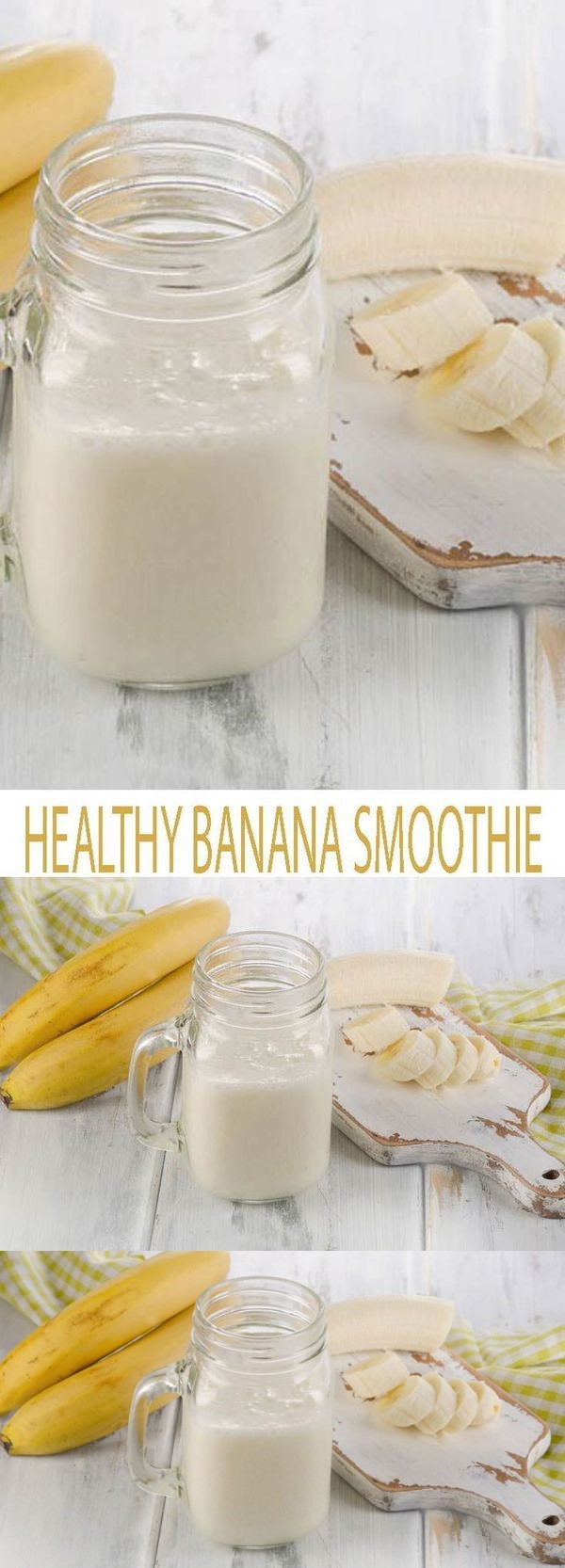 Simple Banana Smoothie- 3 Ingredients