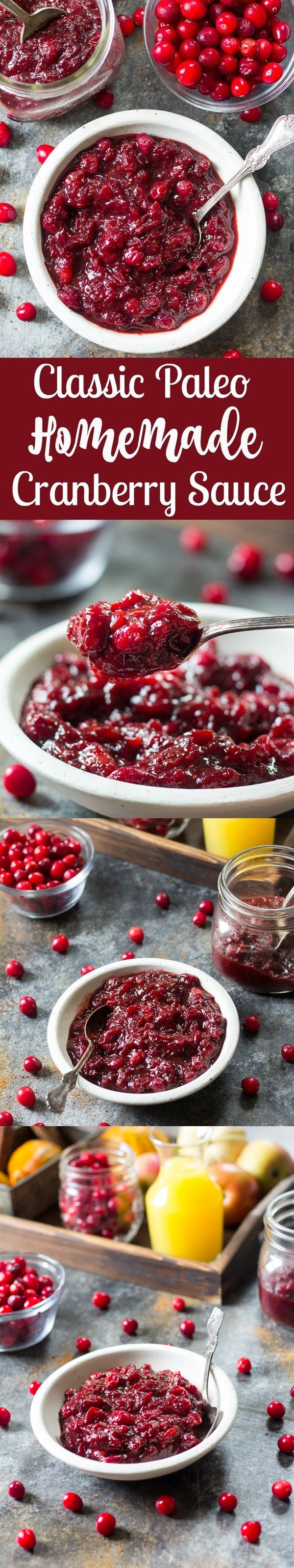 Simple Homemade Paleo Cranberry Sauce (Emily's Favorite!