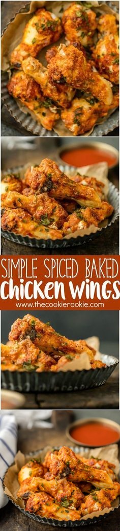 Simple Spiced Baked Chicken Wings