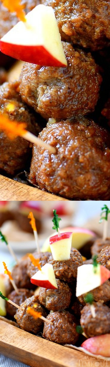 Slow Cooker Apple Cider Maple Meatballs