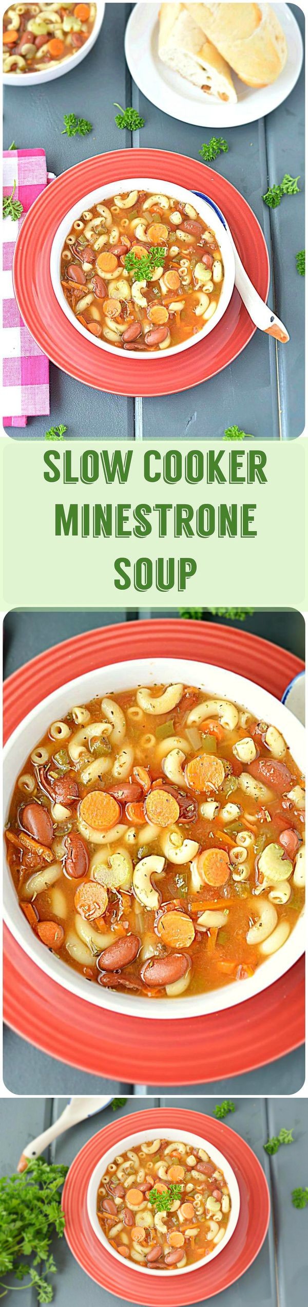 Slow cooker Minestrone Soup