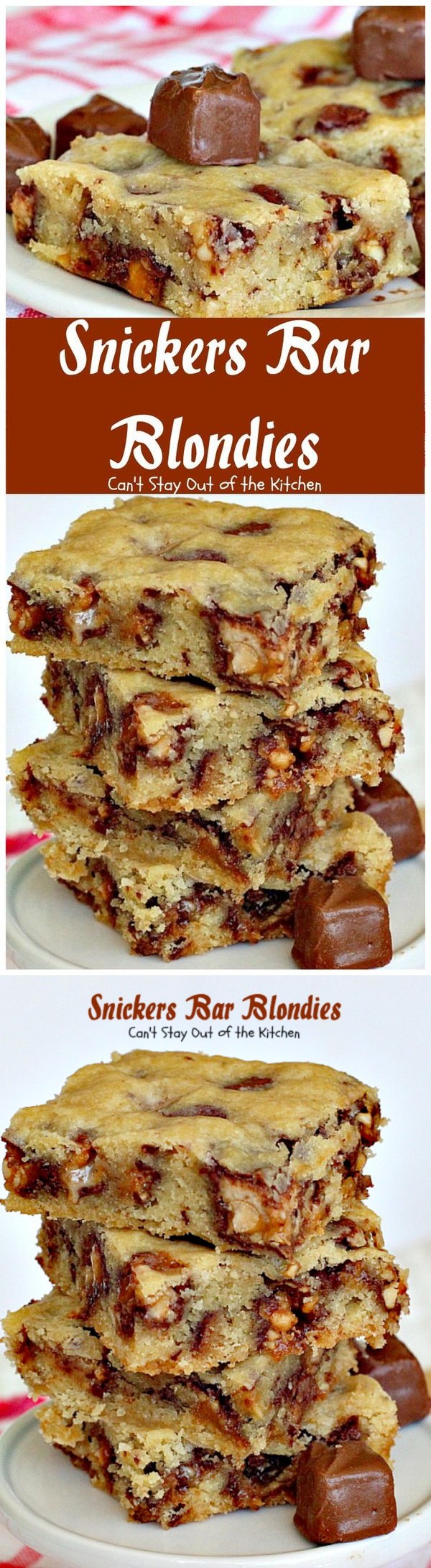 Snickers Bar Blondies