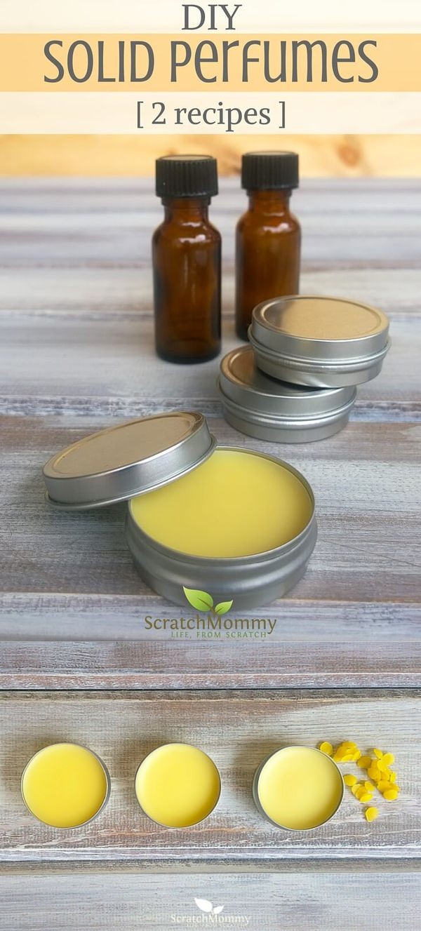 Solid Perfume Recipes with Essential Oils