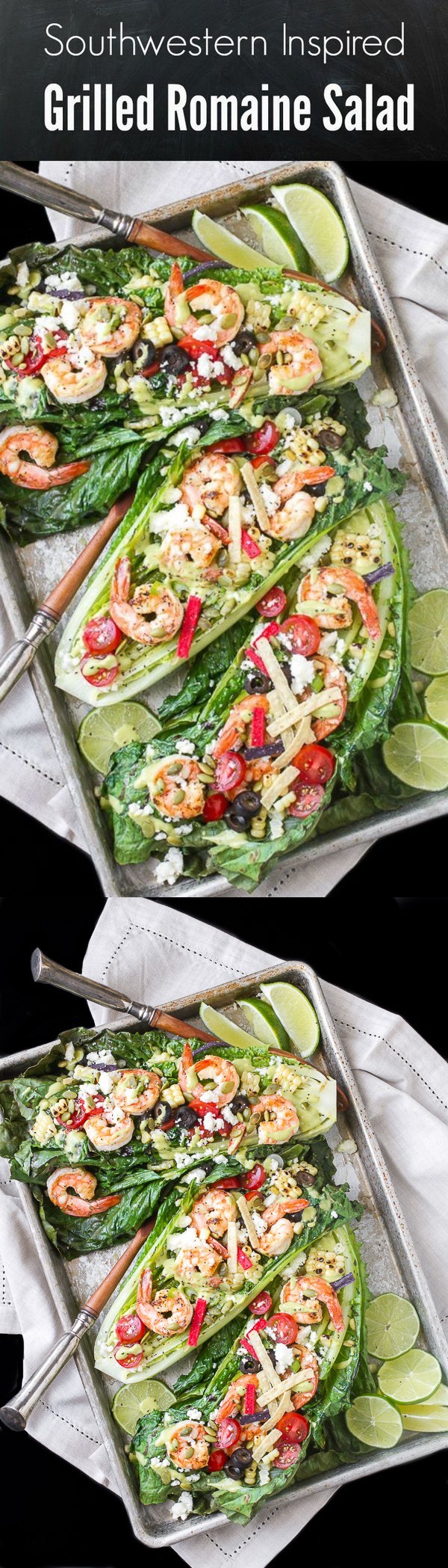 Southwestern Inspired Grilled Romaine Salad