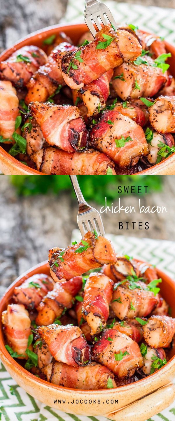 Sweet Chicken Bacon Bites