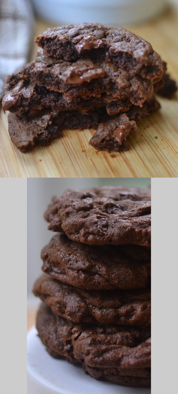 Triple Chocolate Chunk Cookies