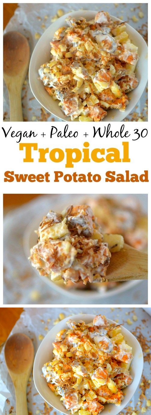 Tropical Sweet Potato Salad (Vegan, Paleo + Whole 30!