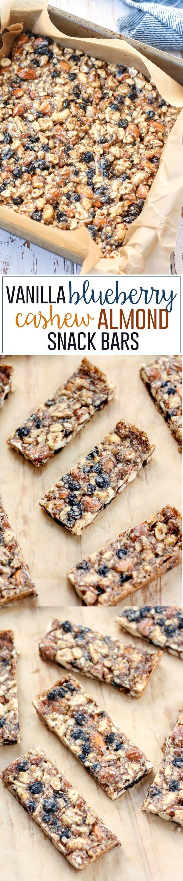 Vanilla & Blueberry Cashew Almond Snack Bars