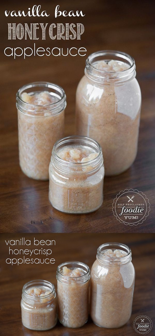 Vanilla Bean Honeycrisp Applesauce