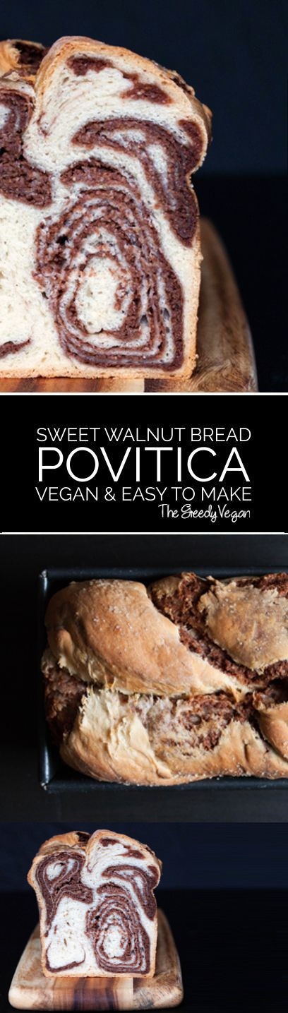 Vegan Povitica - Croatian Sweet Walnut Bread