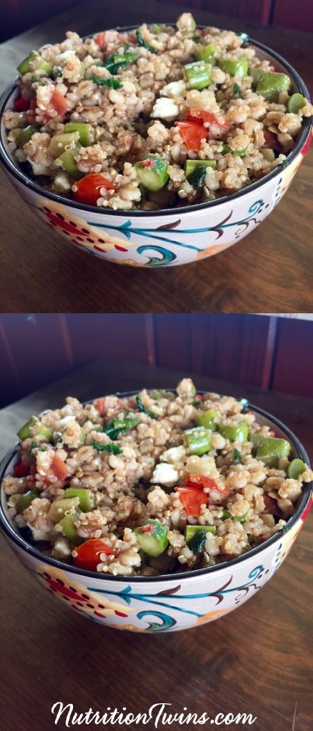 Warm Balsamic Barley & Quinoa Salad