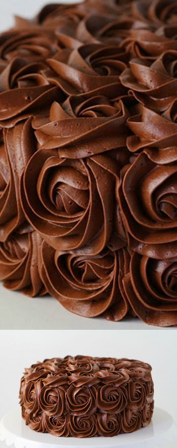 Whipped chocolate buttercream frosting