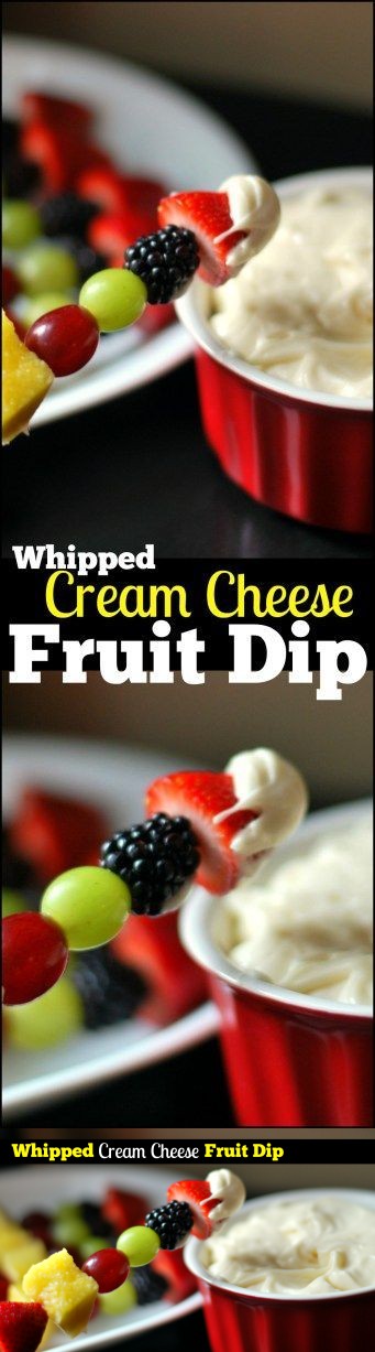 Whipped Cream Cheese Fruit Dip