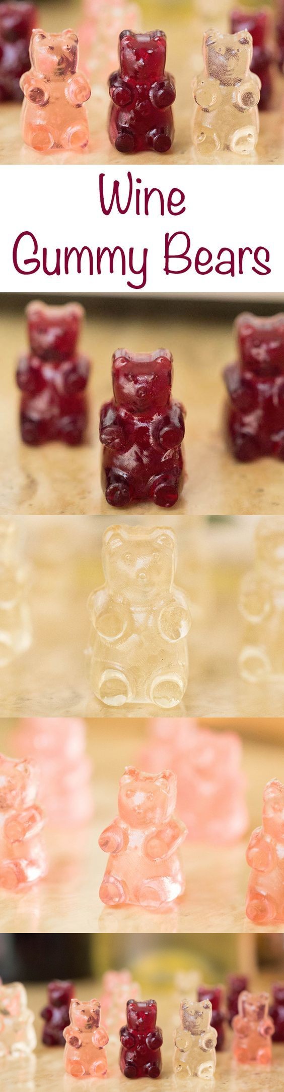 Wine Gummy Bears Recipe (Red, White, & Rosé