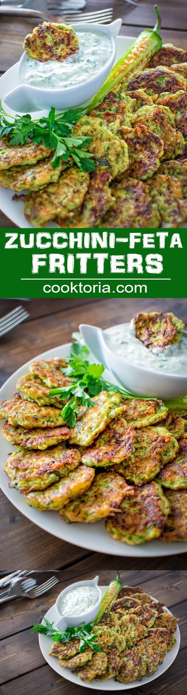 Zucchini Feta Fritters