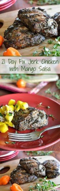 21 Day Fix Jerk Chicken with Mango Salsa