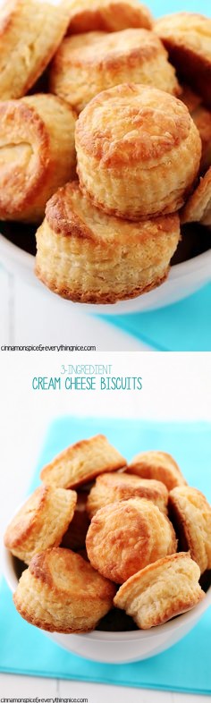 3-Ingredient Cream Cheese Biscuits