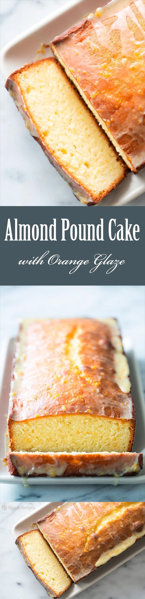 Almond Pound Cake with Orange Glaze