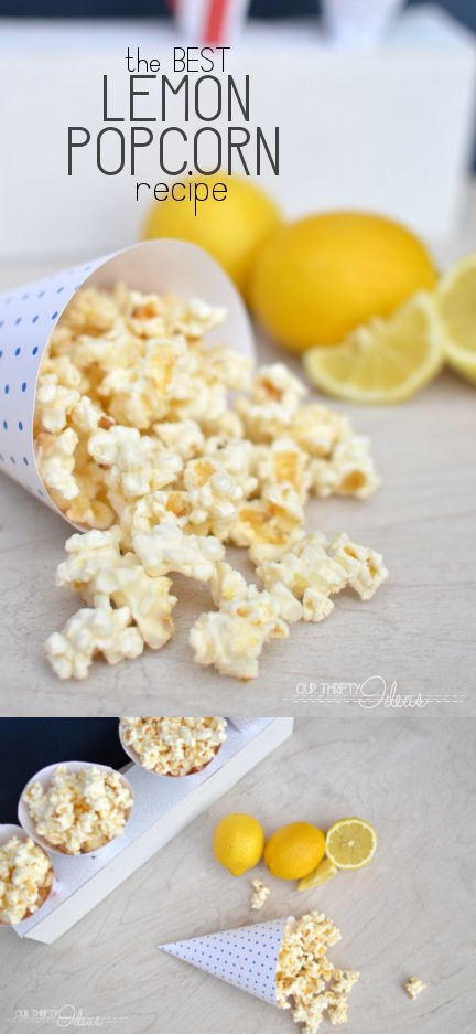 Amazing Lemon White Chocolate Popcorn