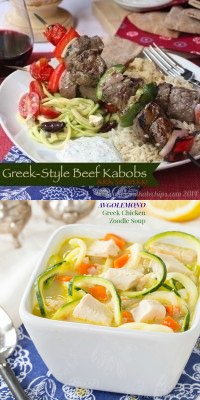 Avgolemono Greek Chicken Zoodle Soup