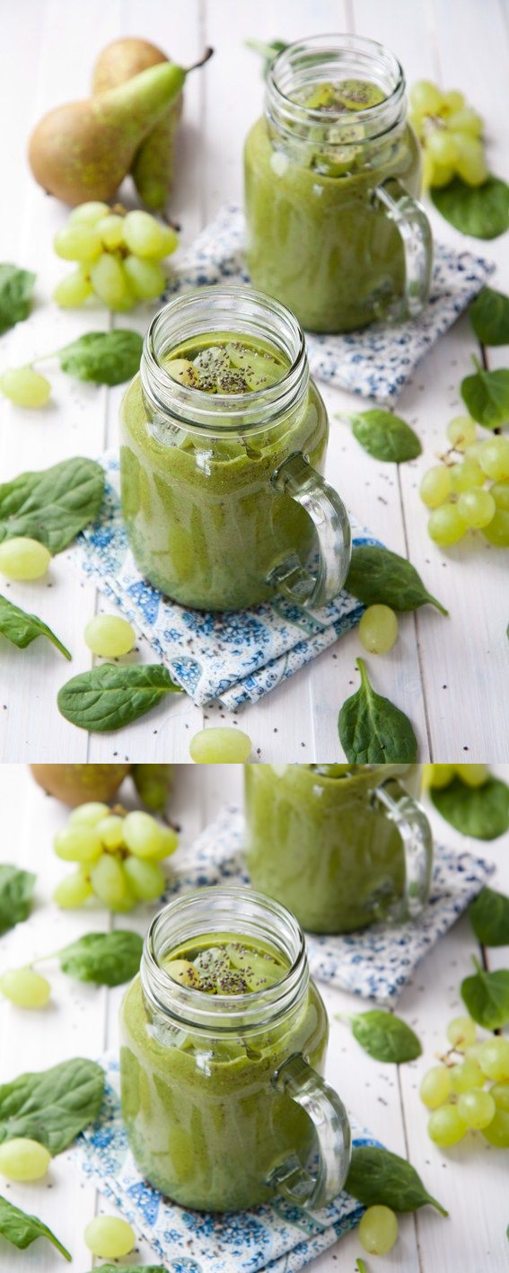 Avocado and grape smoothie