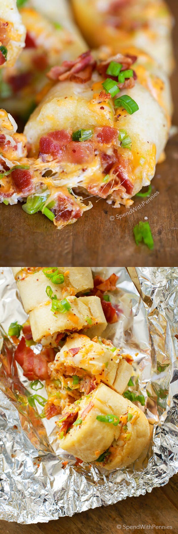 Bacon Cheddar Garlic Bread