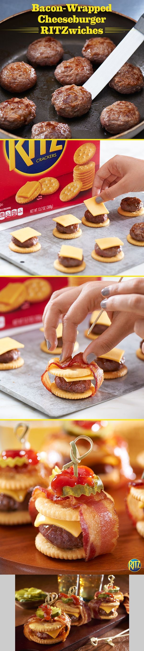 Bacon-Wrapped Cheeseburger RITZwich